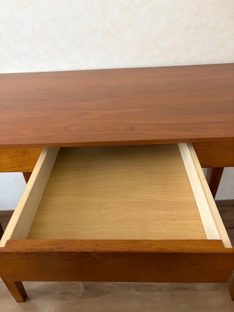 グレイス　幅90cmスリムデスク　ブラウン