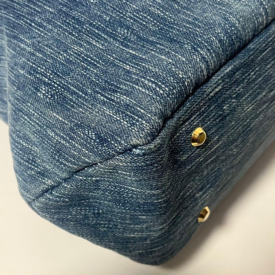 ✨未使用級✨　ATAO エルヴィ　ショルダーバッグ　デニム　ハンドバッグ