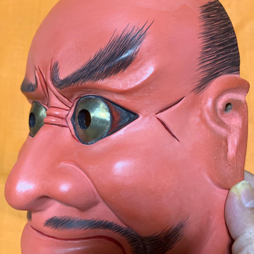 美品　能面　小癋見　こべしみ　木彫り　手彫り