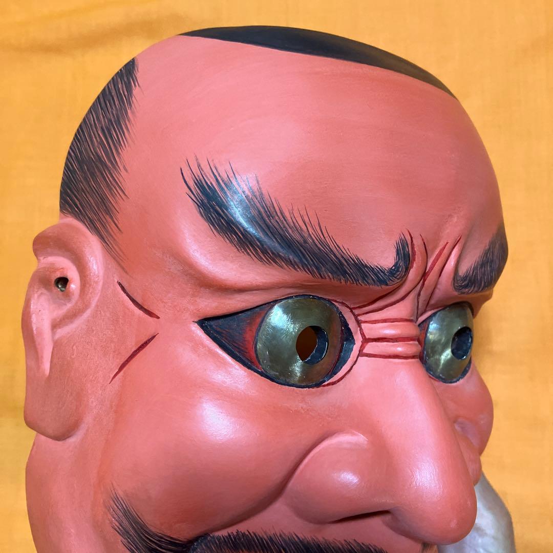 美品　能面　小癋見　こべしみ　木彫り　手彫り