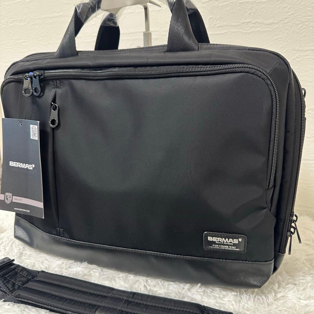 新品未使用　BERMAS バーマス ビジネスバッグ 軽量 撥水 通勤 通学