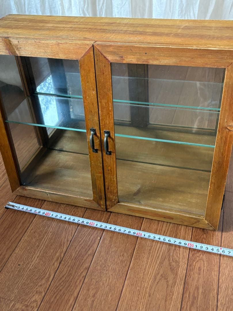 【処分価格10/26迄】ガラスコレクションケースアンティーク古道具ショーケース
