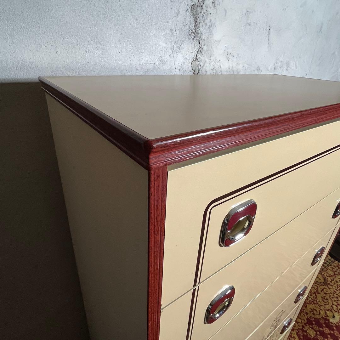 【昭和レトロ】BEAUTY イラスト 6段チェスト タンス セイリビューティー②