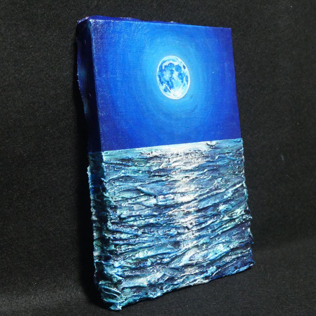 油絵 油彩 油彩画 絵 絵画 SM号【スーパーブルームーン 】