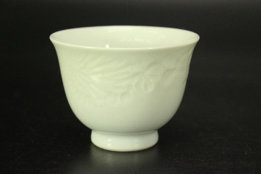 出石焼 煎茶器 宝瓶 湯冷 碗 共箱(メ1537)