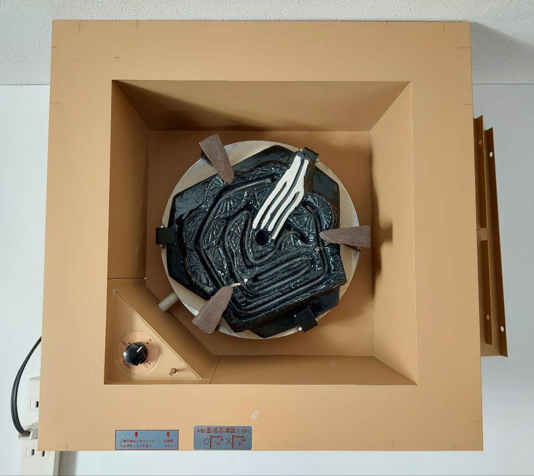 茶道具 野々田商店 炭型 電熱式炉壇 L801 100V 600W 現状品