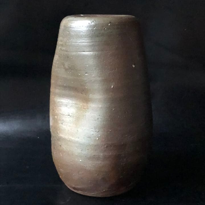 古美術品◼️蔵から出て来た、かなりステキな壁掛けの古い備前焼、花瓶、一輪挿し、陶器