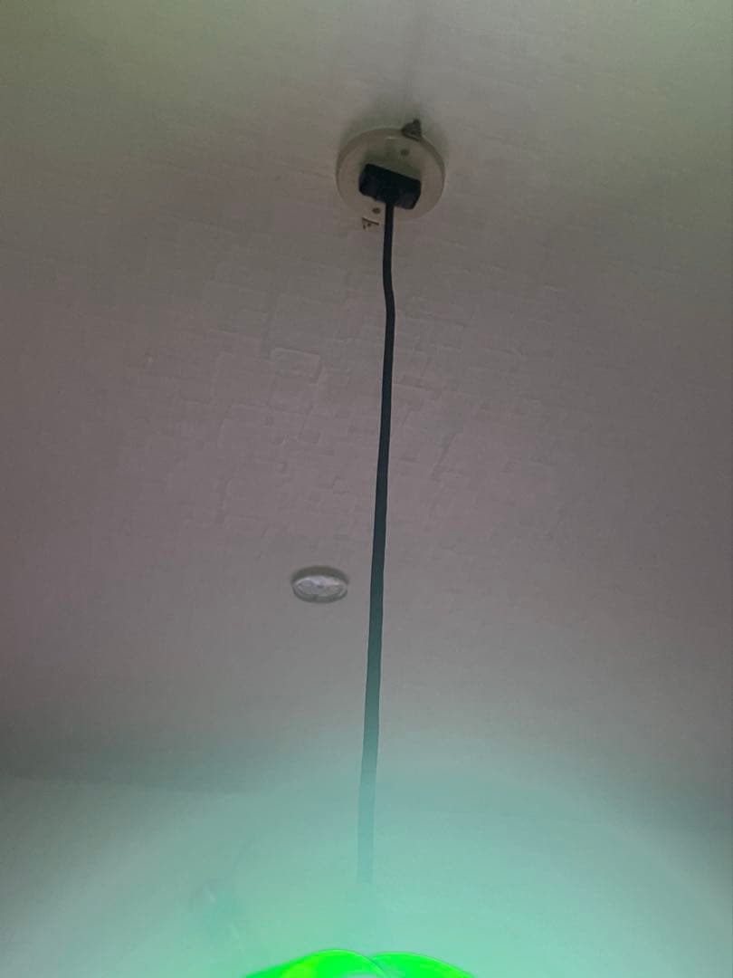 昭和レトロ　チューリップランプ　グリーン　 ペンダントライト