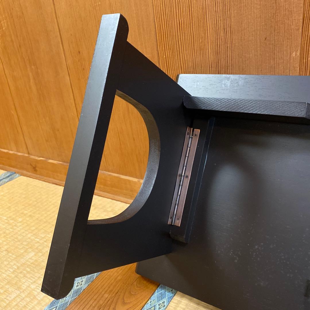 文机　鎌倉彫　花柄　折りたたみ　レトロモダン　昭和レトロ　花台　写経台　伝統工芸