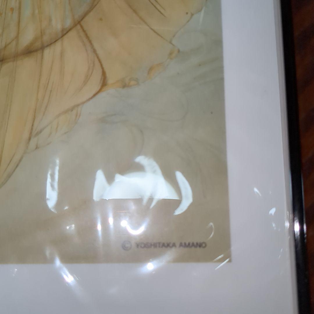 【額縁付き】騎神きたりぬ　壁掛け ポスター　天野喜孝