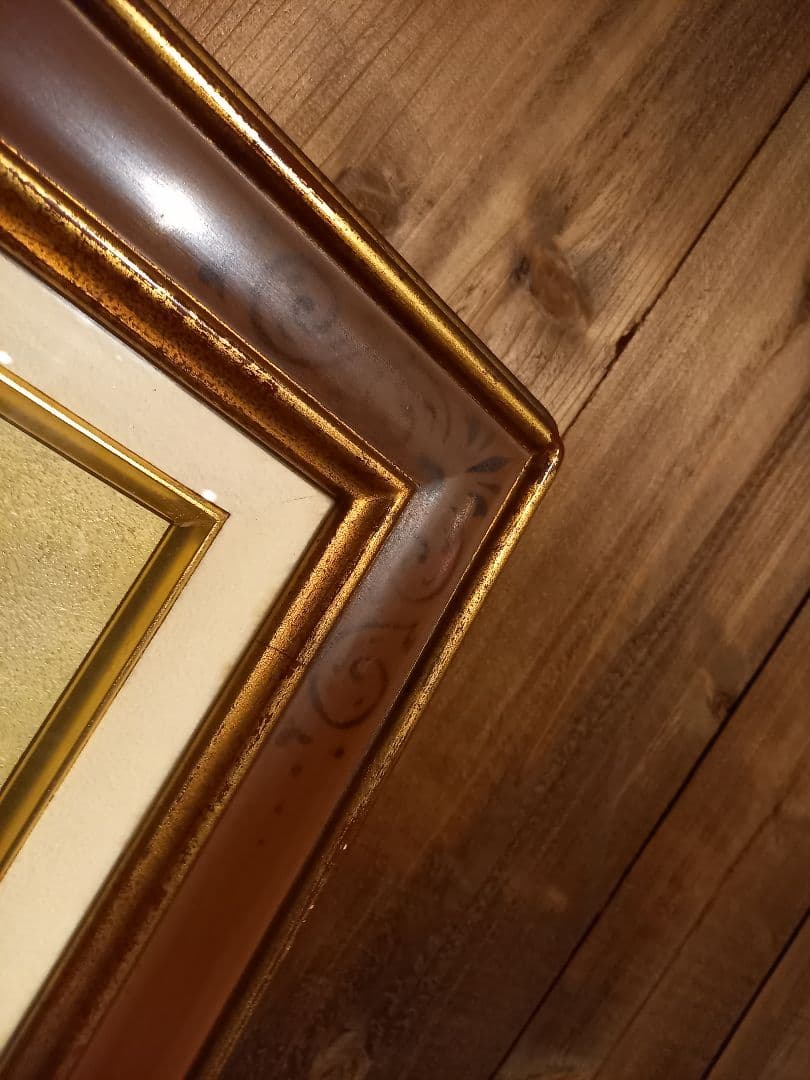 大和修治　野の花　油彩　キャンバス　額装 現代洋画精鋭選抜金賞　サイン入