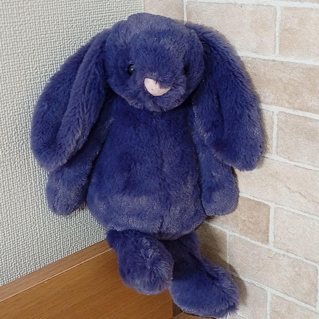  Little Saffyre Bunny ぬいぐるみ　濃青