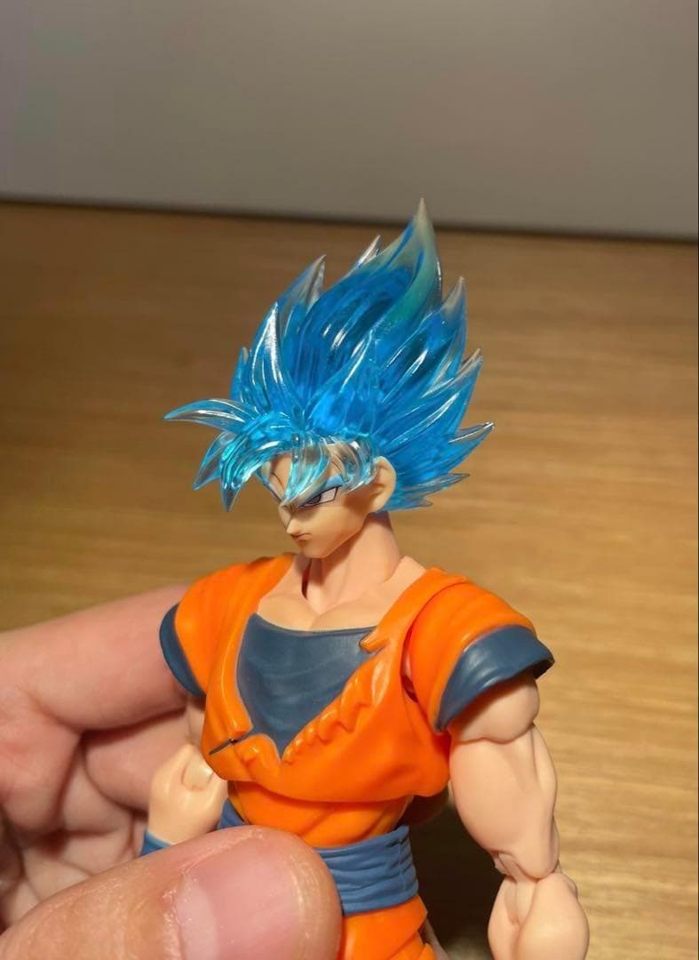 S.H.Figuarts用 孫悟空 スーパーサイヤ人ブルー カスタムヘッドパーツ