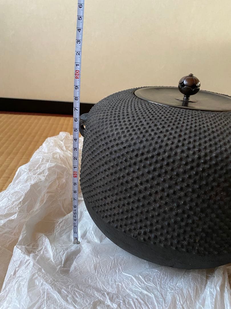 K*e様 仙叟好　霰鉈釜　御釜師　十四代　宮崎寒雉氏作