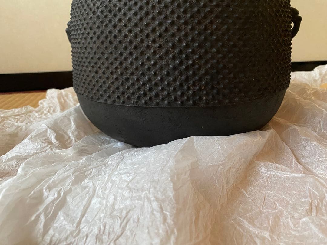 K*e様 仙叟好　霰鉈釜　御釜師　十四代　宮崎寒雉氏作