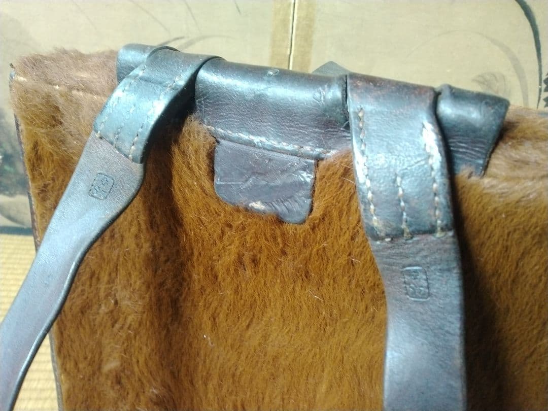 1940年代頃スイス軍馬毛リュック　ミリタリー　ディスプレイ　ナイジェルクーボン