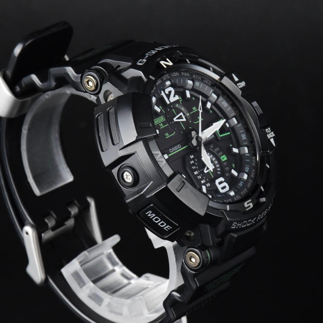 美品 G-SHOCK GW-A1100 1A3JF 電波ソーラ スカイコクピット