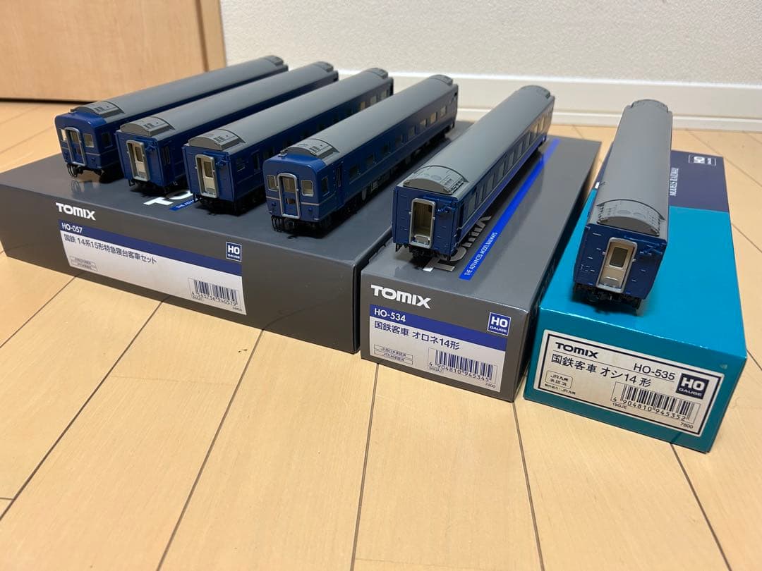 【未使用】TOMIX HO-057 534 535 国鉄14系15形 他2両