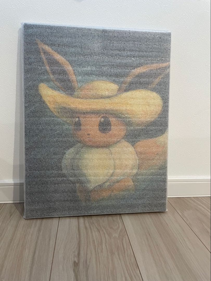 Pokemon ポケモン保証書有ゴッホピカチュウ イーブイキャンバスアート