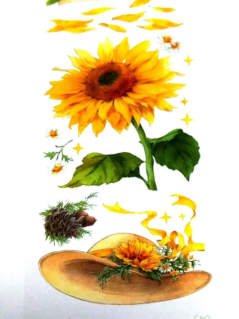 ☆のこり１☆S19＃向日葵的夏天(PET)MOODTAPE切り売り海外装飾マステ