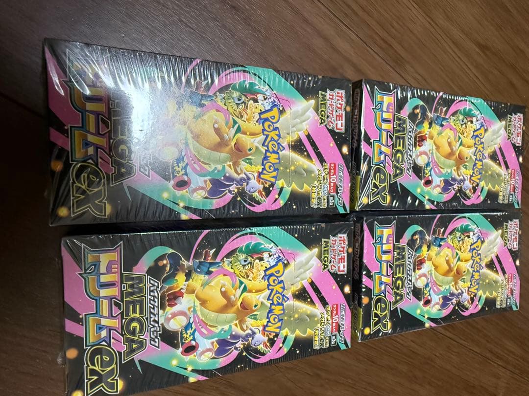 ポケモンカードゲーム MEGAドリームEX ボックス 4個セット　シュリンク付き