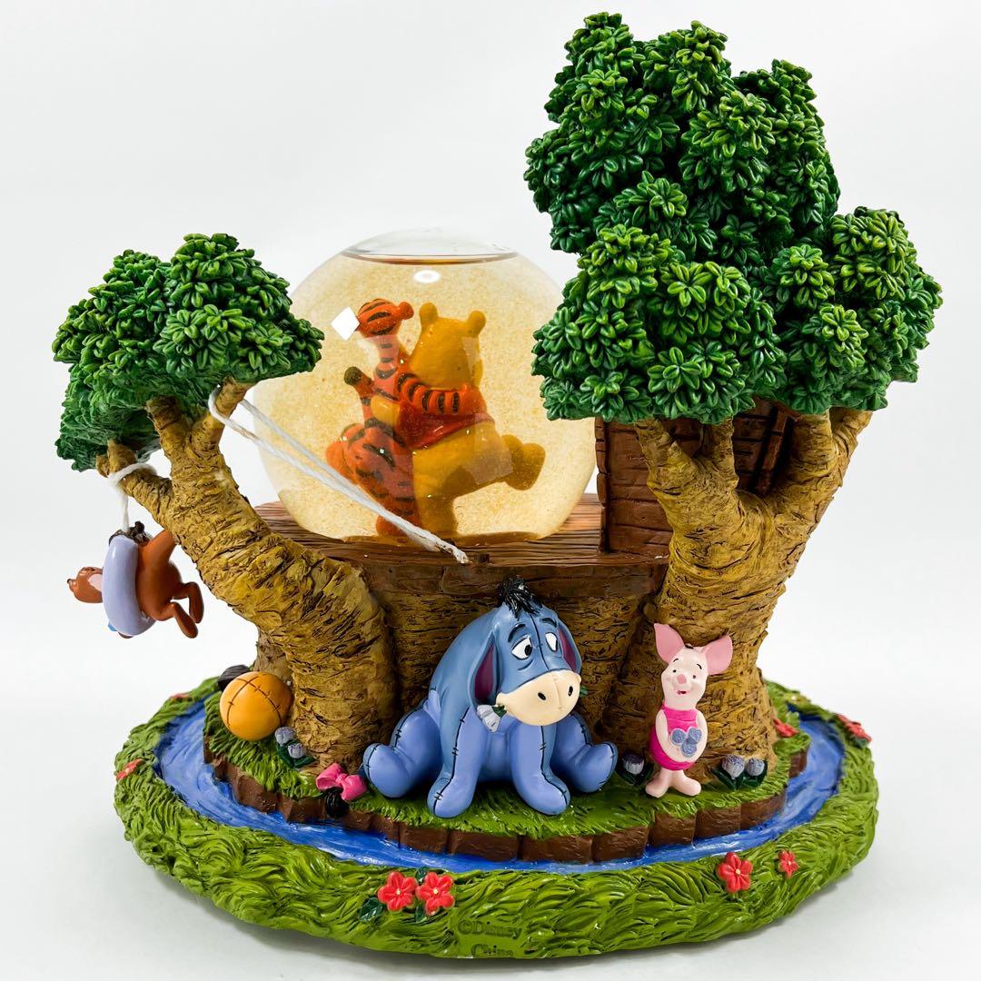 ディズニー プー ティガー イーヨー ルー ピグレット スノードーム オルゴール