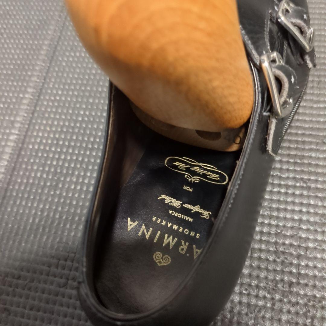 カルミナ　ブラック ダブルモンク サイズ7.5