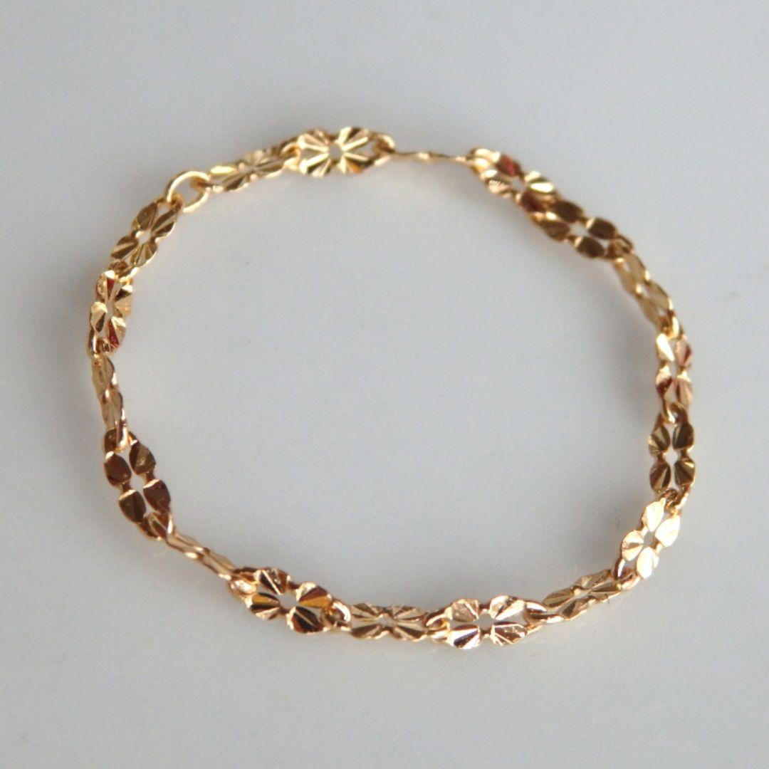 Uma Nami　k18リング　クローバーチェーン　チェーンリング