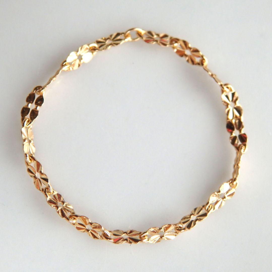 Uma Nami　k18リング　クローバーチェーン　チェーンリング