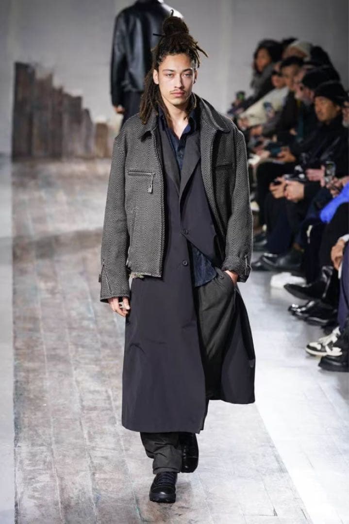 タグ付きYohji Yamamoto 24AW ヘリボーンブルゾン LOOK14