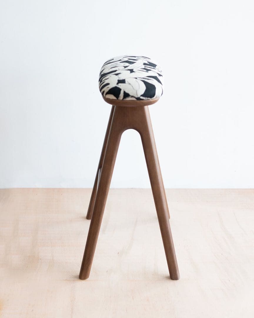 キッチンスツールBR(H630)× ミナペルホネンlife puzzle BK