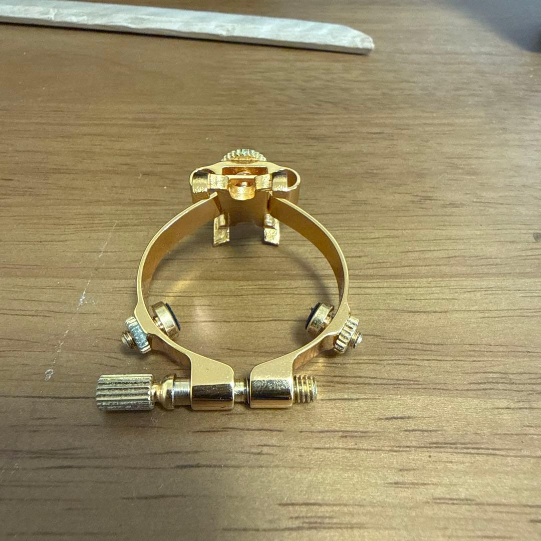 JLV Ligature アルトサックスリガチャー 金メッキ