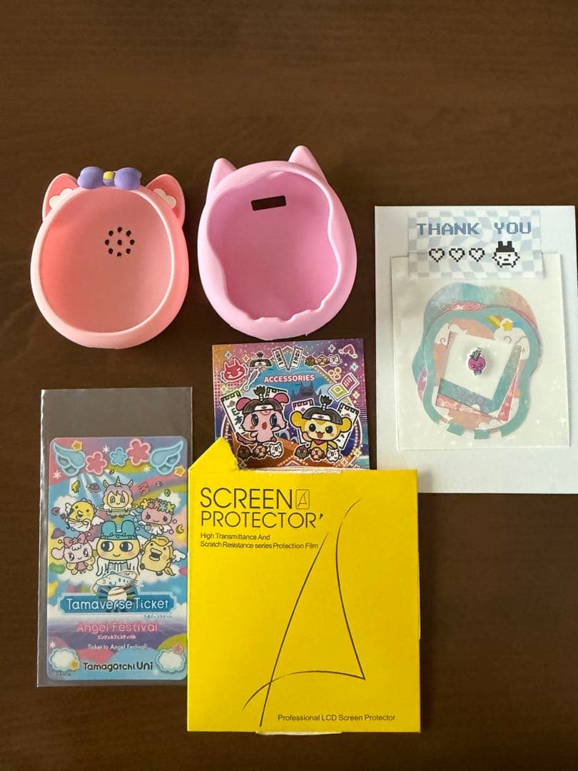 たまごっちユニ　エンジェルフェスティバル　本体　ケース・保護フィルム・スキン付き
