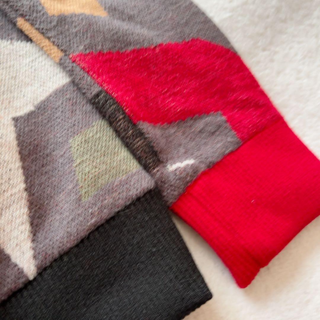 新品　マークアンドロナ　近年　防風　裏地付　セーター　スニード　スター　柄