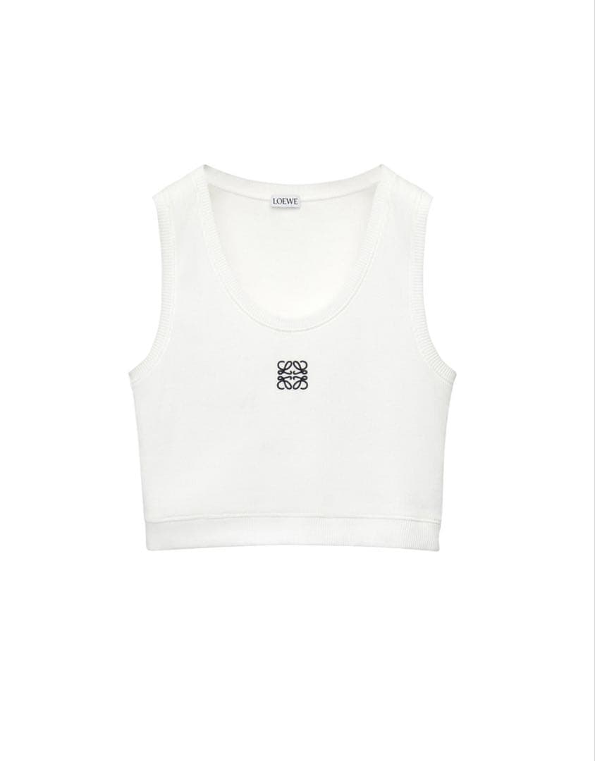 LOEWE ロエベ ベアトップ タンクトップ 白
