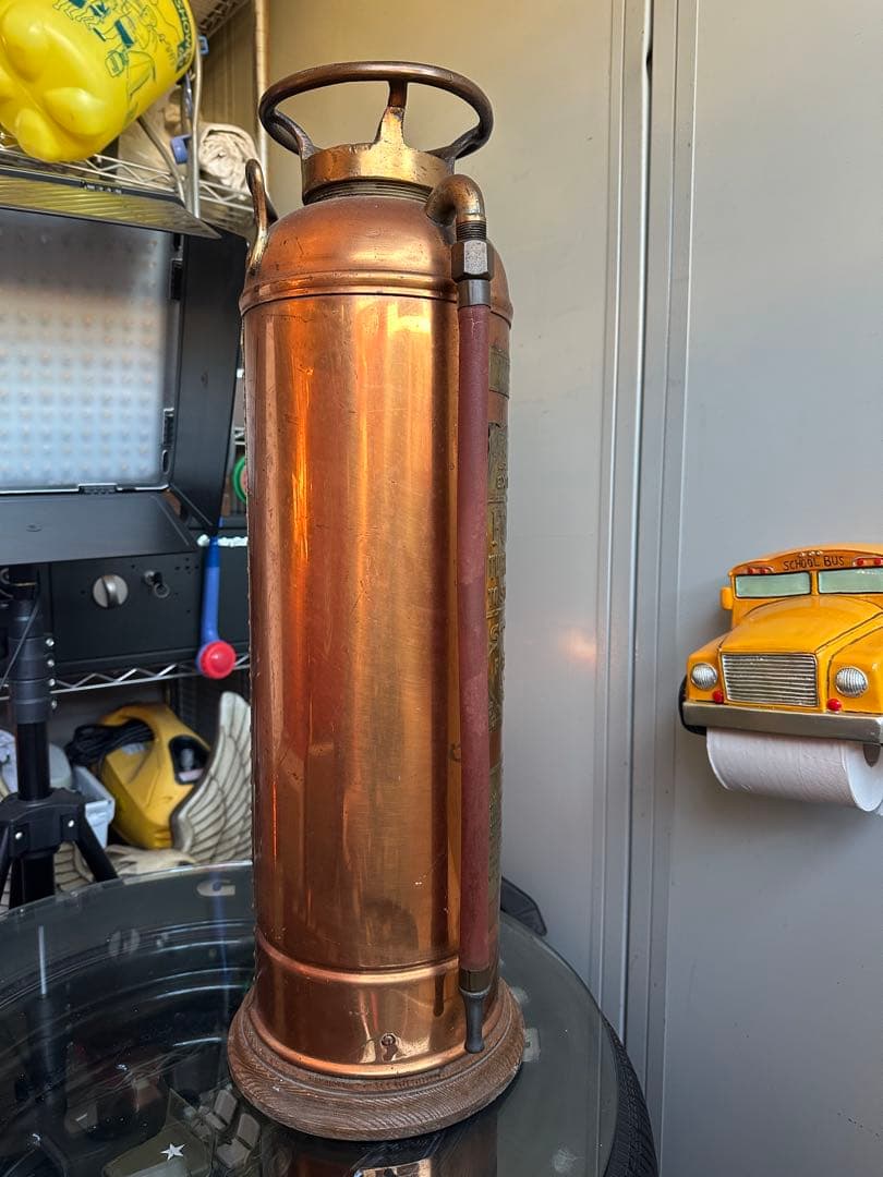 消火器‼️ヴィンテージ‼️銅製‼️MADE IN USA‼️アメリカ製‼️