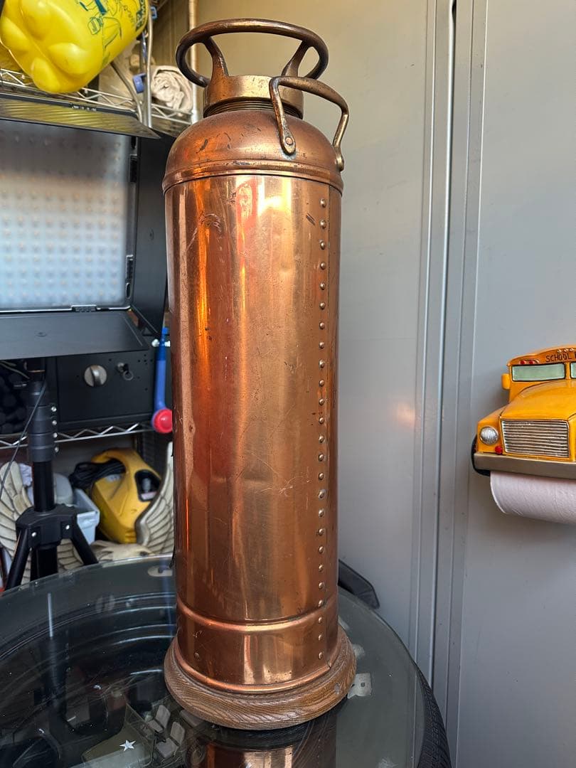 消火器‼️ヴィンテージ‼️銅製‼️MADE IN USA‼️アメリカ製‼️