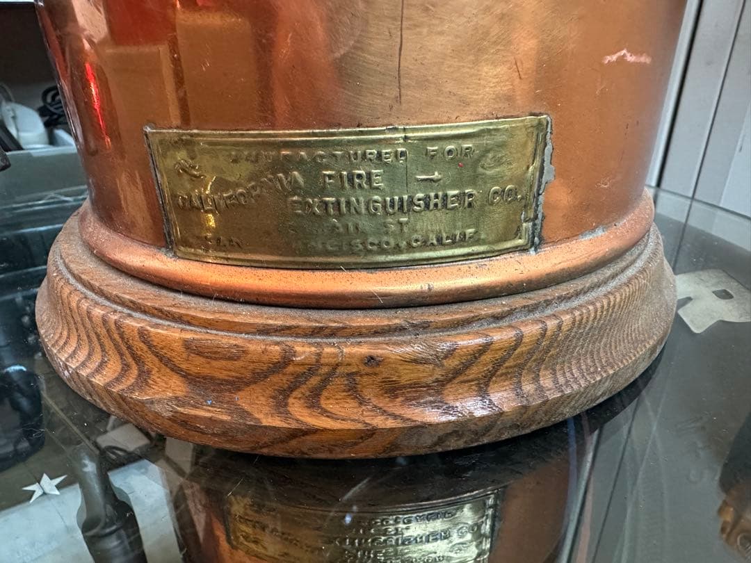 消火器‼️ヴィンテージ‼️銅製‼️MADE IN USA‼️アメリカ製‼️