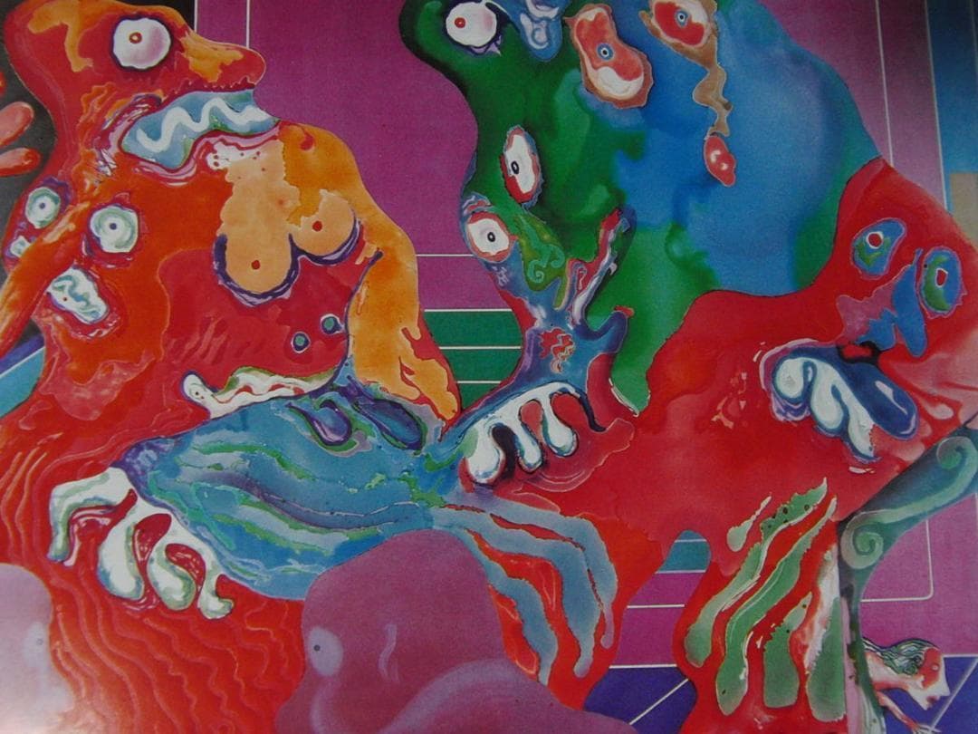 渡辺恂三、【メトロ】、希少な額装用画集より、新品額装付、状態良好