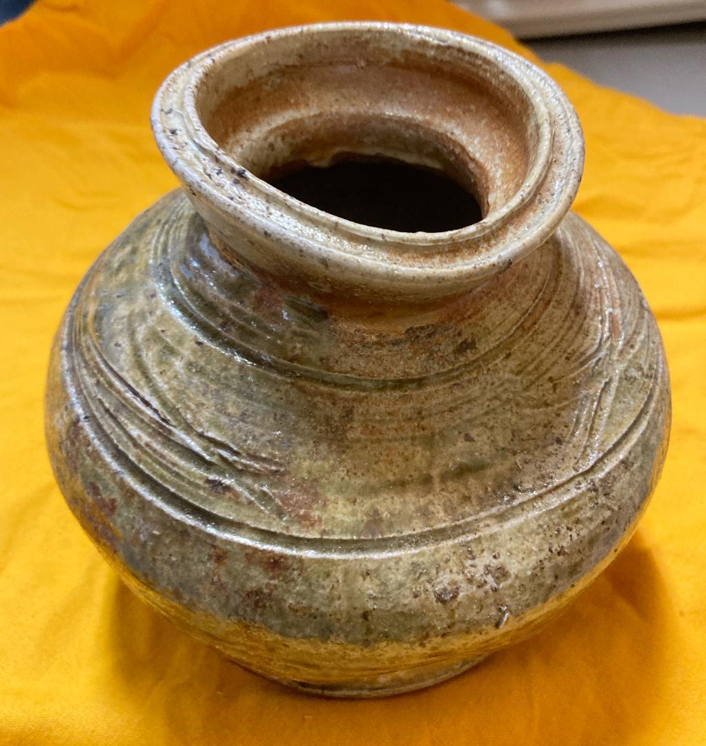 【真作保証】 森里香山 伊賀焼 蹲 共箱・共布