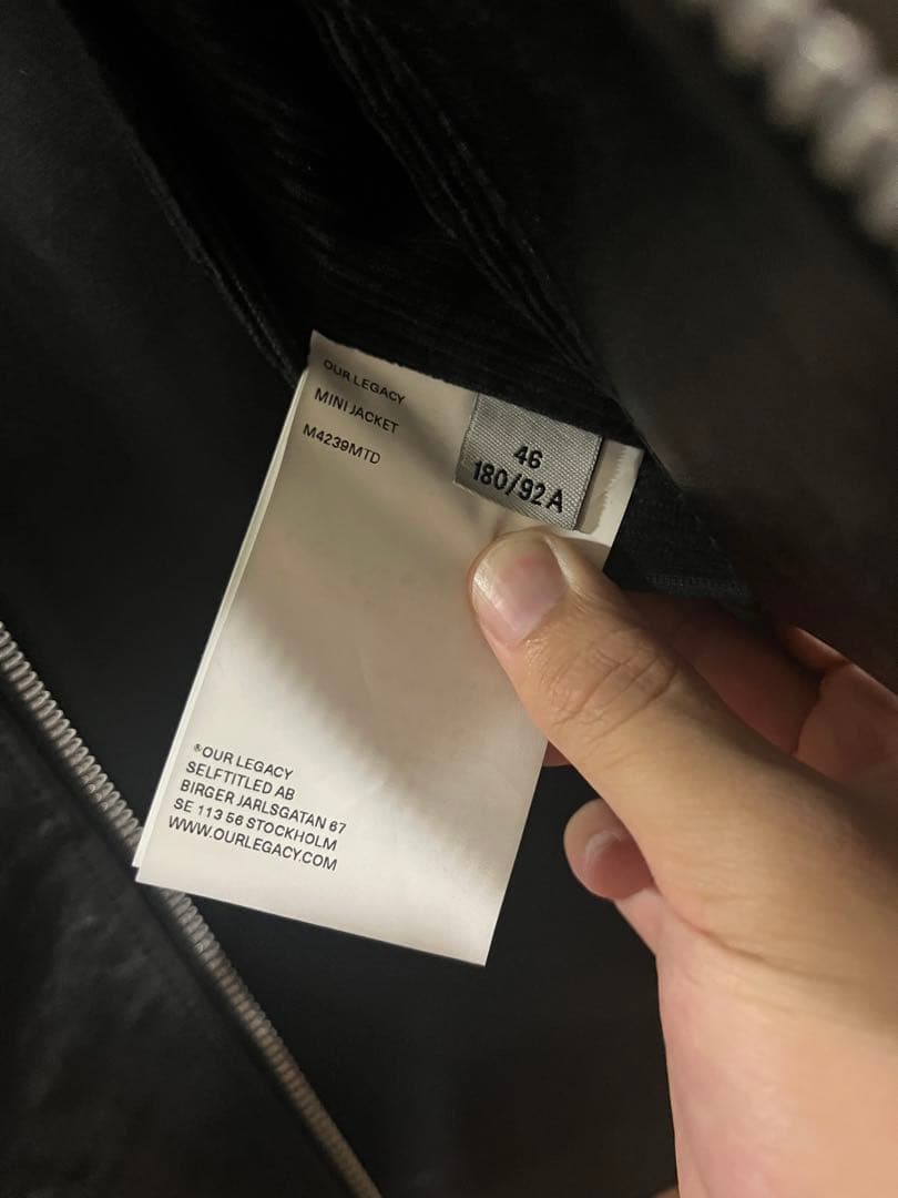 OUR LEGACY MINI JACKET レザージャケット