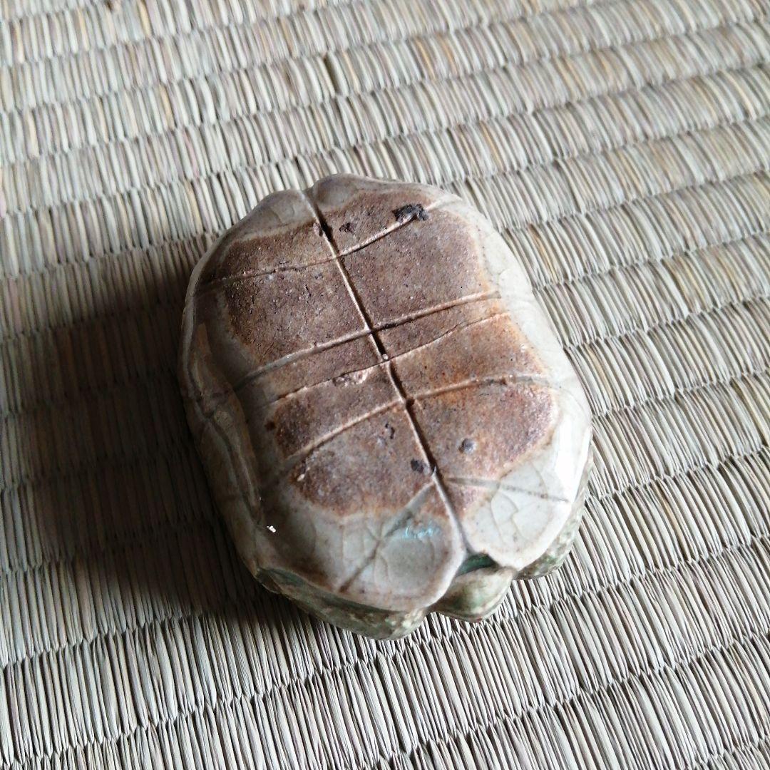 京焼　河濱支流　永楽和全　亀形香合　7cm　文政〜嘉永年間