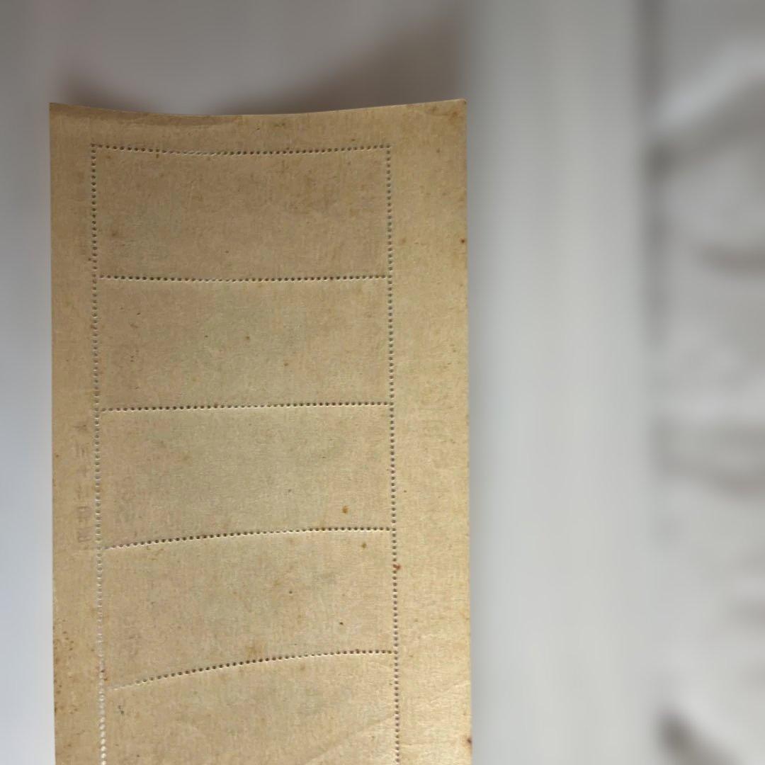 本物の美人です。古い和柄図案の紙もの　5面つづり　保管品（昭和頃）