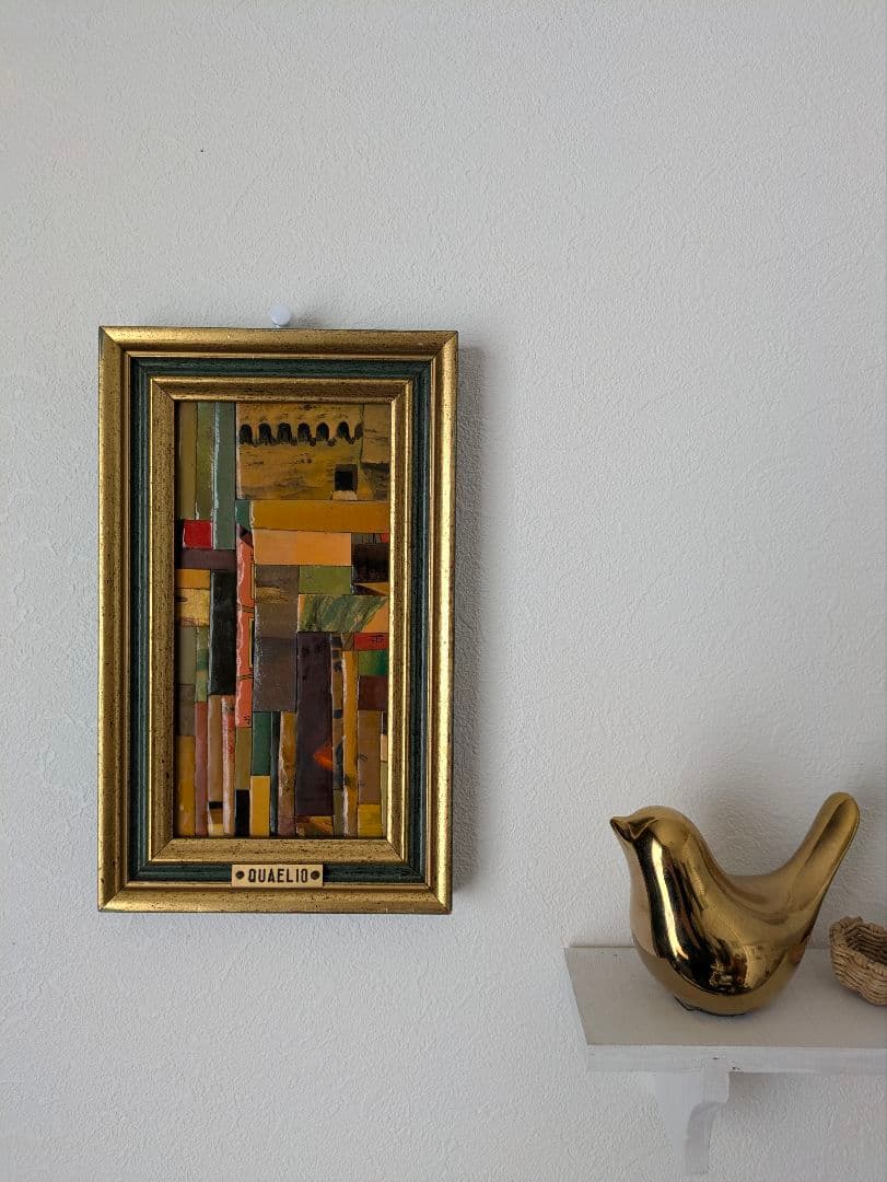 イタリア　ローマ　ゴールド　絵画　アート　アンティーク　ヴィンテージ　木製