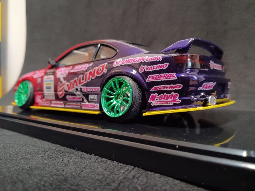 1/24 ニッサン S15 シルビア D1 プラモデル 完成品 ケース付き