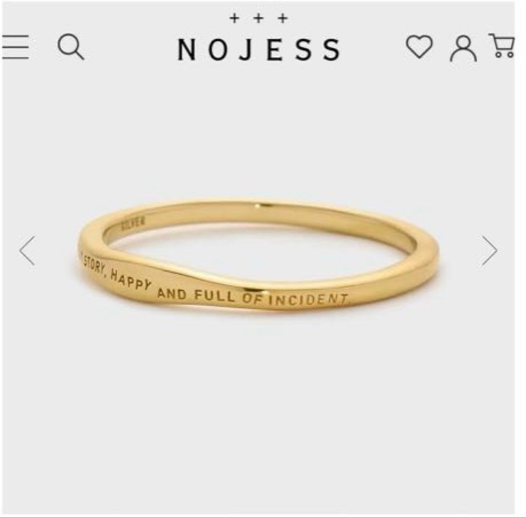 新品　NOJESS SV925 【現行品】 ゴールド メッセージ リング11号