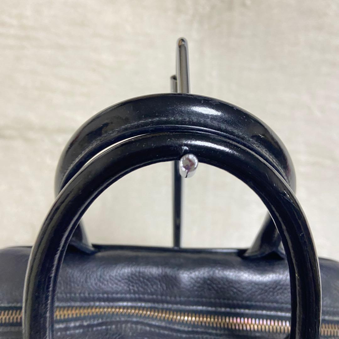 正規品　CHANEL ミニボストン　キャビアスキン　レザーバッグ