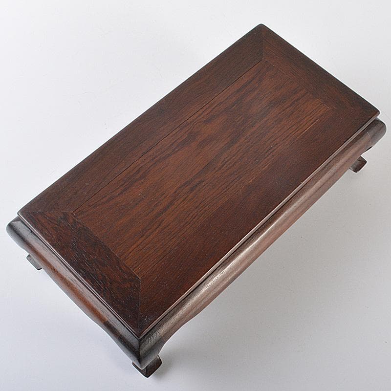 中国　唐木花梨製　平卓　飾台　香炉台　V　R6588E