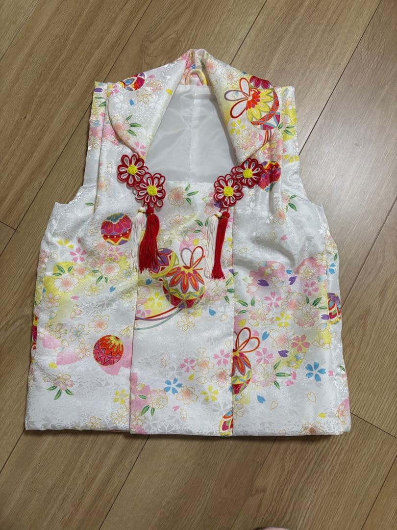 双子用2点セット　七五三 ３歳 女の子 着物　被布付フルセット