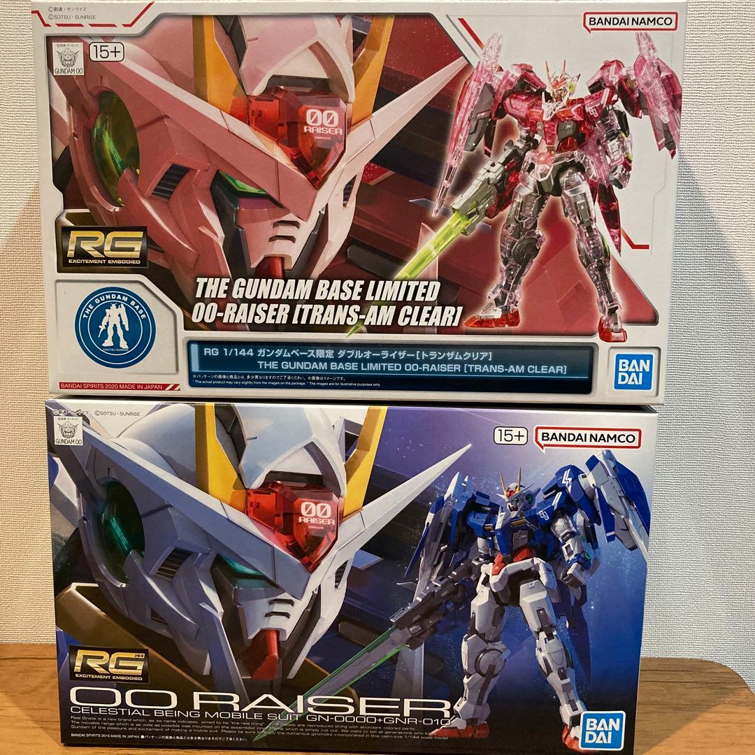 RGダブルオーライザー、ダブルオーライザー（トランザムクリア）　セット